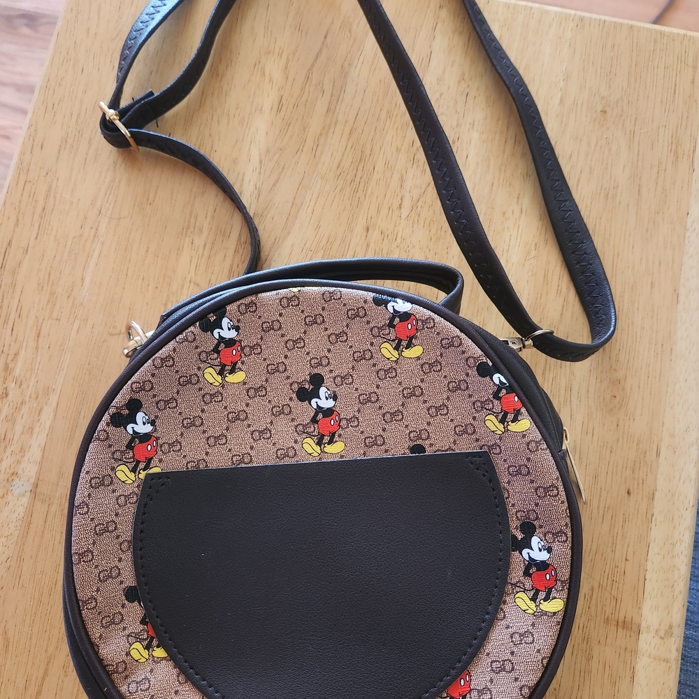 Mickey Mouse Brown and Black Crossbody Bag
